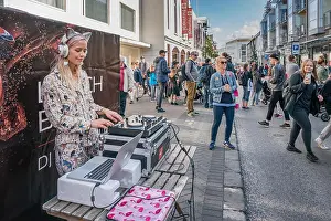 World Destination Prints: DJ, Summer Festival, Cultural Day, Reykjavik, Iceland