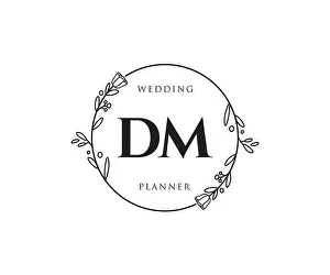 Wreath Prints: DM feminine logo. Usable for Nature