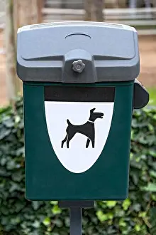 Cleanliness Prints: Dog toilet, toilet for dogs, public waste bin for the disposal of dog excrement