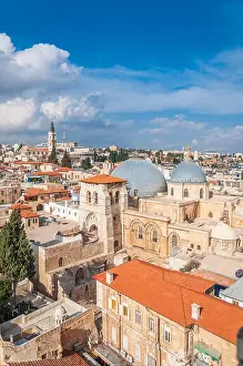 Palestine Prints: Dome cupola of the Church of the Holy Sepulchre in Jerusalem