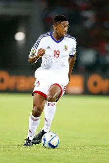 Congo Prints: Dominique Sossorobia Malonga of Congo Brazzaville charges against Equatorial Guinea during their AFCON match against