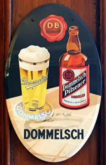 Dommelsch Pilsener, metal advertising sign