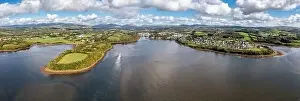 Pano Prints: DONEGAL TOWN, COUNTY DONEGAL, IRELAND - SEPTEMBER 22 2022 : The waterbus arriving to the town