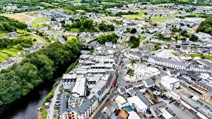 Donegal Prints: DONEGAL TOWN, IRELAND - JULY 23 2024 - The works at the new Diamond are already finished