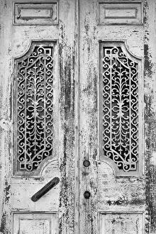 Coastal City Prints: Door, Horta, Faial Island, Azores, Portugal, Europe
