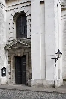 Greenwich Prints: Back door of St Alfege's Church in Greenwich, England, Europe