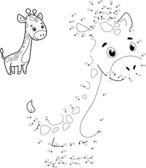 Dot to dot puzzle for children. Connect dots game
