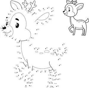 Dot To Dot Prints: Dot to dot puzzle for children. Connect dots game