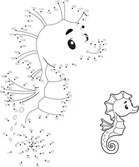 Dot To Dot Prints: Dot to dot puzzle for children. Connect dots game