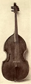 Double bass viola da gamba by Ventura Linarolo, Padua, 1585. Vienna, Art History Museum