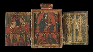 Triptych Prints: Double-sided Icon with Scenes from the Life of Christ