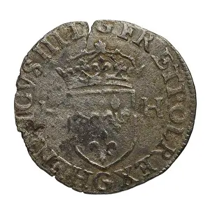 A douzain coin from the reign of Henri III