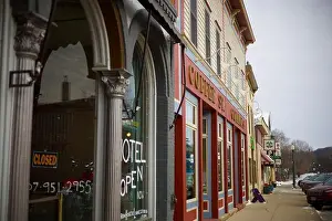 Cafe Prints: Downtown decorated for Christmas Holidays in rural Lanesboro