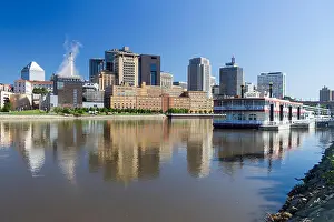 Mississippi Prints: Downtown St Paul and Minnesota Centennial Showboat