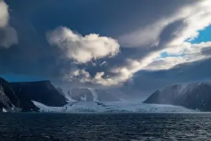 Indigenous Culture Prints: Dramatic clouds, Devon island, Nunavut, Canadian Arctic, Canada, North America