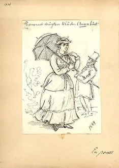 Surroundings Prints: A drawing by Fritz von Dardel from 1884