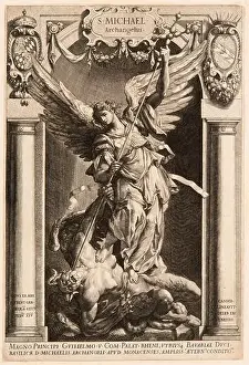 Archangel Prints: Drawings and Prints, The Archangel Michael Defeating Satan