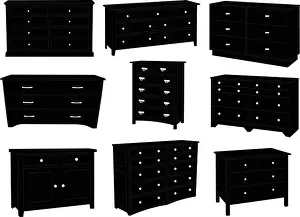 Bureau Prints: dressers collection - vector