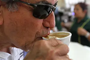 Miami Prints: Drinking Café Cubano or Cuban coffee at Versailles Restaurant