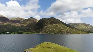 Baron Prints: Drone Aerial Footage of Crummock Water around Buttermere in the Lake District using a DJI mini 4 pro