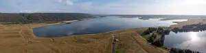 Bushland Prints: Drone aerial photograph of Penrith Lakes near the Sydney International Regatta Centre in New South Wales in Australia