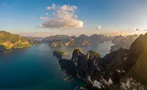 Thani Prints: Drone aerial shot, top view of Khao Sok National Park