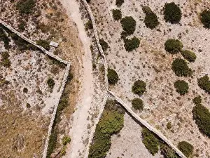 Riva Prints: Drone flight over the beautiful island of Pag in Croatia, simuni, novalja, zrece beach
