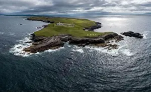 Donegal Prints: A drone panorama landscape of St