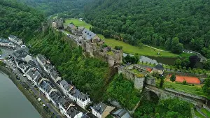 Drone Footage Prints: drone photo Bouillon castle Belgium europe