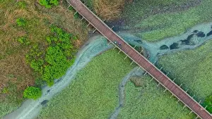 Julian Alps Prints: Drone Shot of Zelenci Springs, Slovenia: Pristine Alpine Waters