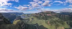 Mpumalanga Prints: Drone view at Blyde river canyon on South Africa