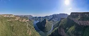 Mpumalanga Prints: Drone view at Blyde river canyon on South Africa