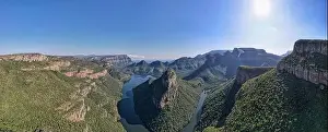 Mpumalanga Prints: Drone view at Blyde river canyon on South Africa