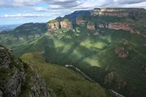 Drone view at Blyde river canyon on South Africa