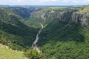 Kwazulu Natal Prints: Drone view at Oribi gorge near Port Shepstone on South Africa
