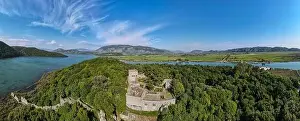 Albany Prints: Drone view at the roman archaeological site of Butrinto on Albania