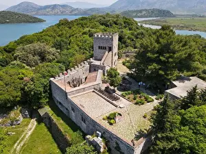Adriatic Prints: Drone view at the roman archaeological site of Butrinto on Albania