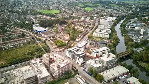 Mavic 3 Prints: Drone view showing all the developments in progress along the Lower Bristol Road