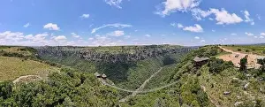 Kwazulu Natal Prints: Drone view at the suspension bridge on Oribi gorge in South Africa