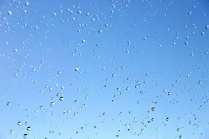 Glas Prints: Drops of a rain on window glass