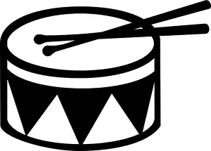 Bass Prints: Drum with stick