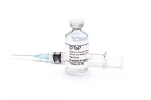 Vial Prints: DTap vaccine vial with syringe
