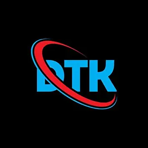 Linked Prints: DTK logo. DTK letter. DTK letter logo design