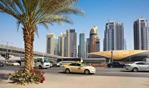 Images Dated 16th March 2012: Dubai cityscape - Sheikh al Zayed road, United Arab Emirates
