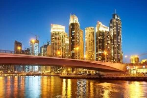 Images Dated 16th March 2012: Dubai skyline - Marina, United Arab Emirates
