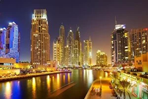 Images Dated 16th March 2012: Dubai skyline - Marina, United Arab Emirates