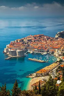 Dubrovnik, Croatia. Beautiful romantic old town of Dubrovnik during sunny day, Croatia, Europe