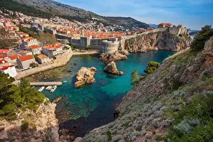Dubrovnik, Croatia. Beautiful romantic old town of Dubrovnik during sunny day