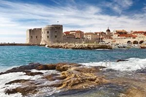 Images Dated 15th October 2012: Dubrovnik Old Town City, view at Harbour, Croatia