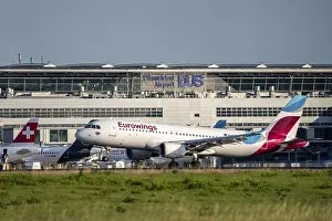 Passenger Plane Prints: Duesseldorf Airport, DUS, Eurowings